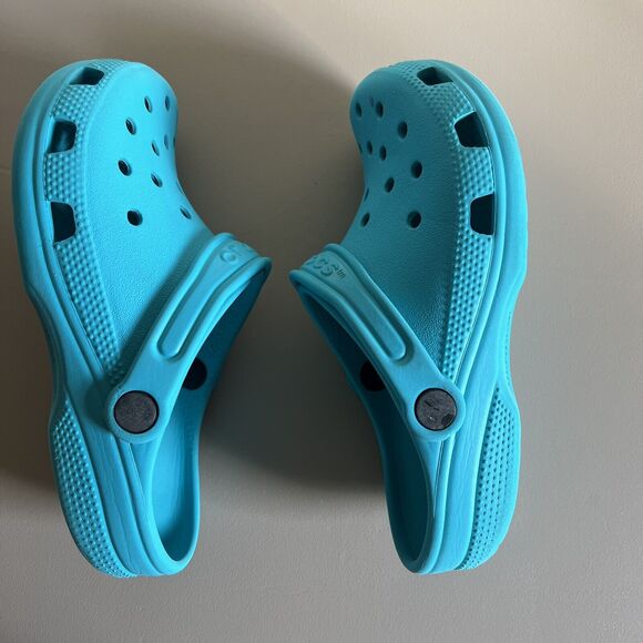 Crocs Classic Clog - Turquoise (Turq Tunic) Size W4-M2 - Picture 8 of 12